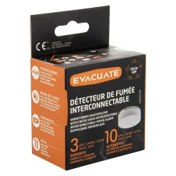 Evacuate Détecteur de fumée interconnecté 433MHZ