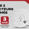 Kidde Détecteur de fumée 3Y29 autonomie 3 ans