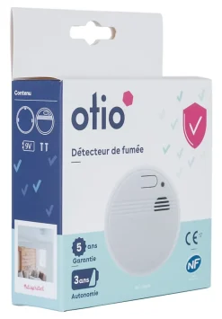 Otio Détecteur de fumée autonomie 3 ans