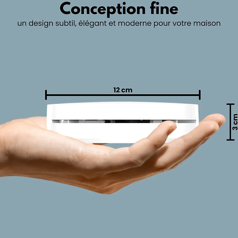 Aroha Détecteur de fumée WiFi Smart Connect - Batterie 10 ans - Alarme incendie connecte avec application Tuya et Smartlife