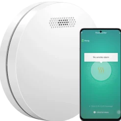 Aroha Détecteur de fumée WiFi Smart Connect - Batterie 10 ans - Alarme incendie connecte avec application Tuya et Smartlife