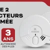Kidde Détecteur de fumée 3Y29 , 2 pièces