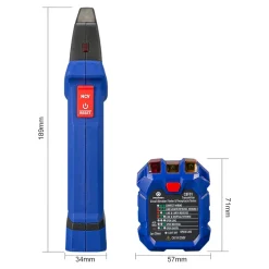 Jacobsen Testeur De Tension-Détecteur de fusible CBF01 max 250V bleu