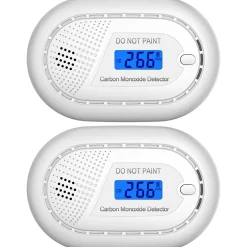 Aroha Détecteur de monoxyde de carbone Safety Pro - Batterie 10 ans - Alarme de CO portable, capteur de CO - 2 pièces