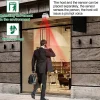 Deko Sonnette Et Carillon-Détecteur de passage, alarme détecteur de mouvement, alarme détecteur extérieur sans fil, sonnette d'entrée de magasin