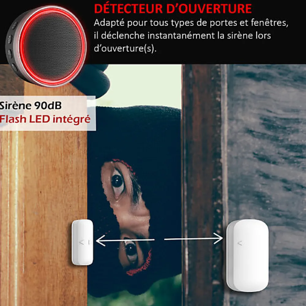 Kyf Détecteur d ouverture pour alarme 868Mhz -ALARM-009