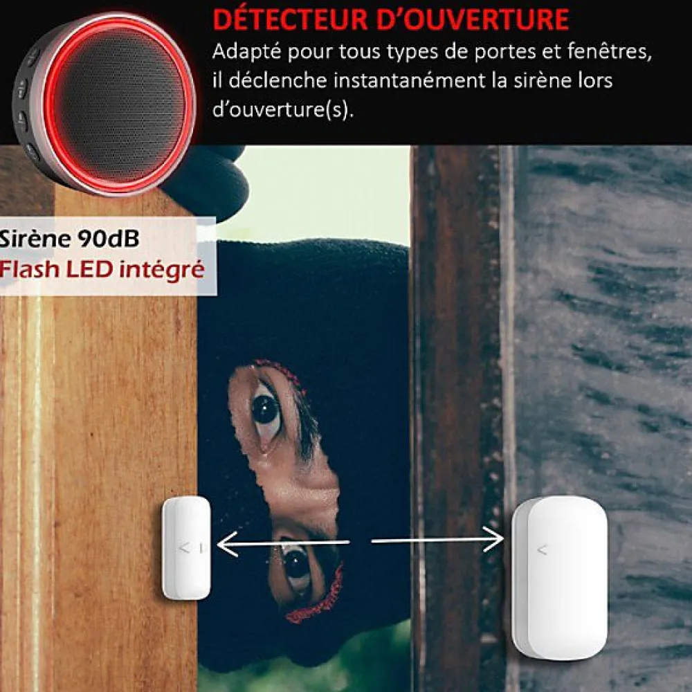 Kyf Détecteur d ouverture pour alarme 868Mhz -ALARM-009