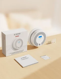 X-Sense Détecteur Fumée et CO Connecté Wi-Fi Batterie Remplaçable SC07-WX Lot 2