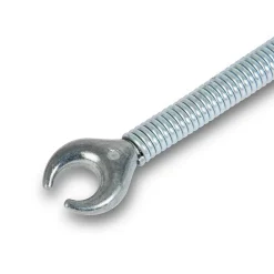 Eberth Furet Déboucheur-Spirale de nettoyage de tuyaux 8m de long et 9mm de diamètre pour tuyaux à partir de 40mm tête en forme de griffe de 20mm