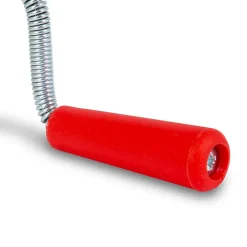 Eberth Furet Déboucheur-Spirale de nettoyage de tuyaux 8m de long et 9mm de diamètre pour tuyaux à partir de 40mm tête en forme de griffe de 20mm