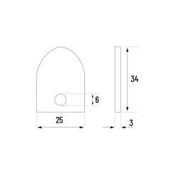 Eberth Furet Déboucheur-Tête de perçage à lame pour machine de nettoyage de tuyaux, Spade Cutter pour tuyaux de diamètre 50 à 125mm