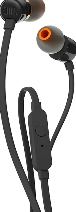 JBL Ecouteurs filaires T110 noir avec microphone