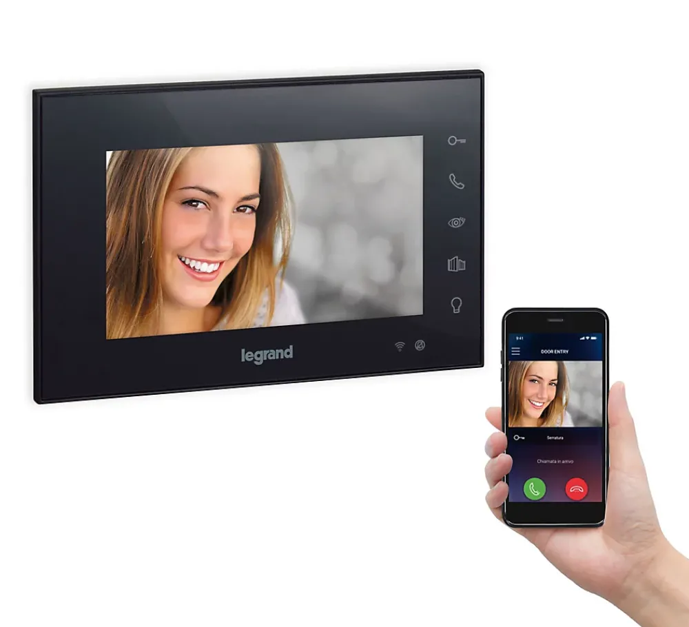 Legrand Ecran intérieur connecté 7" noir