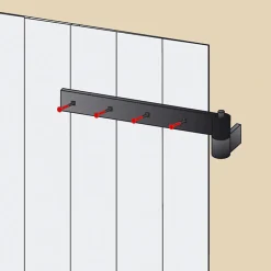 Afbat - Tb Industrie Sas Accessoire Pour Volet, Fenêtre Et Portail-Ecrou avec vis à tête collet carrée acier noir Afbat - ⌀7X L.60mm - 8 pièces