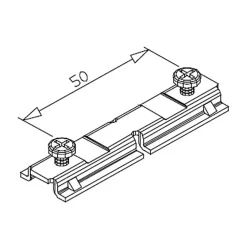 Deprat Patte De Fixation-ECROU GALVA AVEC VIS POUR ATTACHE RIGIDE TUBE 62