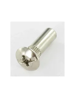 Vis Express Ecrou Relieur POZI et fendu 8X25 M6X15 AC. Acier nickelé - 200 pièces