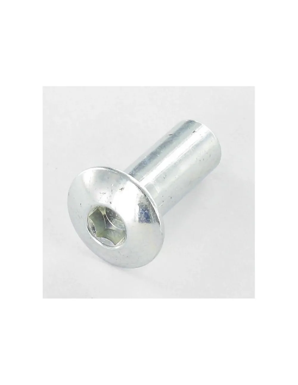 Vis Express Écrou-Ecrou Relieur Tête bombée Clé de 5 HC5 M6X16.5 8X20 Acier zingué - 1 pièce