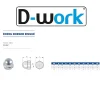 D-Work Écrou-50 Ecrous Borgnes M16 mm - DIN 1587 - Zingué blanc -