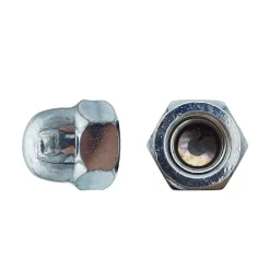 D-Work Écrou-50 Ecrous Borgnes M16 mm - DIN 1587 - Zingué blanc -
