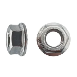D-Work Écrou-200 Ecrous à Embase Crantée M6 mm - DIN 6923 - Inox A2 -