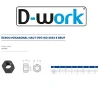 D-Work 25 Ecrous Hexagonaux Haut H Egale D M24 mm - 4033 - 9 - Brut -