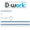 D-Work 200 Ecrous Hexagonaux HU M4 mm - DIN 934 - Inox A4 -