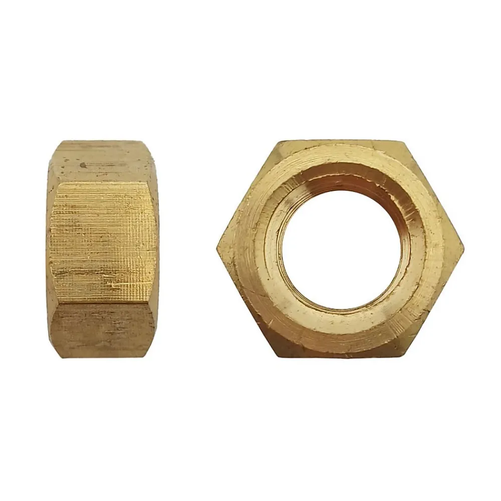 D-Work Écrou-200 Ecrous Hexagonaux HU M5 mm - DIN 934 - Laiton -