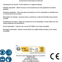 D-Work Écrou-10 Ecrous à Oeil M12 mm - Inox A4 -