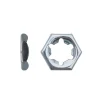 D-Work Écrou-100 Ecrous PAL Autofreinés à Effet Ressort M20 mm - DIN 7967 - Zingué blanc -