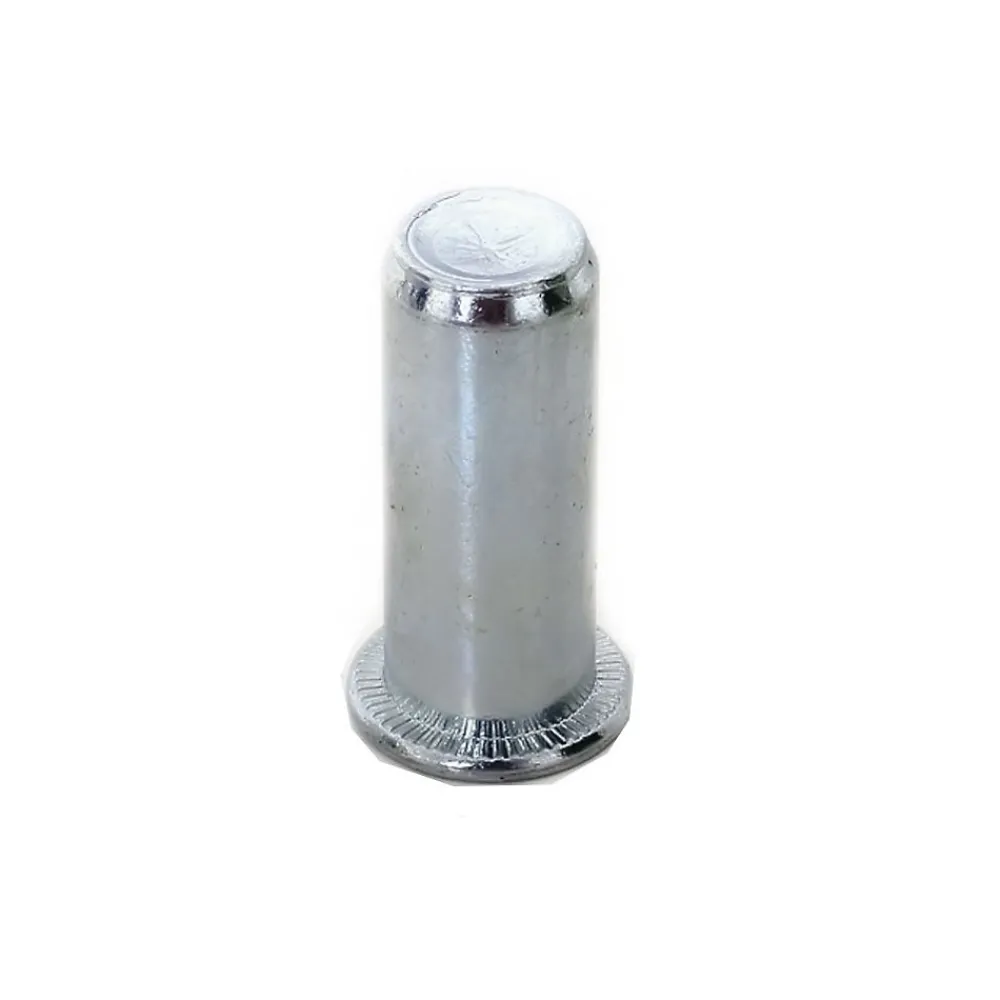 D-Work Écrou-200 Ecrous à Sertir Borgnes Tête Plate GOFIX M6 x 20.5 mm - Acier -