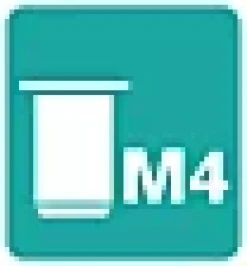 Rapid Écrou-Ecrous à sertir M4, lot de 20 pièces