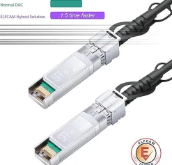 Elfcam-shop Elfcam - Câble DAC SFP+ à SFP+ 10Gb - 2m, Twinax Attache Directe, Haute Performance