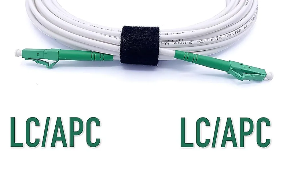 Elfcam-shop Câble, Fil Et Cordon D'Alimentation-Elfcam - Câble Fibre Optique LC/APC à LC/APC - 20m (Jaune), Jarretière Optique Simplex Monomode 9/125um LSZH