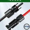 Elfcam-shop Station Électrique-Elfcam - 2 Câbles Solaires 4mm² 3m, Connecteurs M/F, 12AWG, DC1500V, IP68, Anti-UV, Certifié TUV