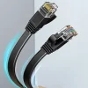 Elfcam-shop Elfcam - 20m Câble Ethernet RJ45 Cat7 Flat Noir, 10Gbps 600MHz, Cuivre, SFTP, Anti-Bruit, PC, Modem, Routeur