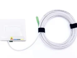 Elfcam-shop Elfcam - 15m Câble Fibre Optique SC/APC à SC/APC, Simplex Monomode 4,0mm avec PTO, Rallonge Fibre sans Perte