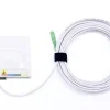 Elfcam-shop Câble, Fil Et Cordon D'Alimentation-Elfcam - 50m Câble Fibre Optique SC/APC à SC/APC, Simplex Monomode 4,0mm avec PTO, Rallonge Fibre sans Perte