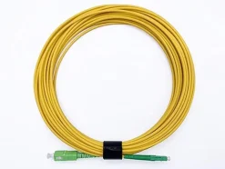 Elfcam-shop Elfcam - 0.5m Câble à Fibre Optique SC/APC à LC/APC Monomode Simplex 9/125um OS2 Jarretière Optique LSZH Jaune