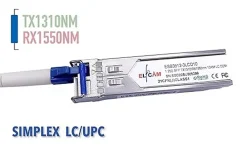 Elfcam-shop Elfcam - Module SFP BIDI 1,25 Gbps LC/UPC Monomode, DDM, 10 km, TX 1310/RX 1550, Compat. Cisco/Huawei/D-Link