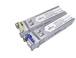 Elfcam-shop Box Domotique-Elfcam - 2 Modules SFP BIDI 1,25 Gbps - SC Monomode, DDM, 10 km, TX1310/RX1550 & TX1550/RX1310