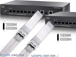 Elfcam-shop Box Domotique-Elfcam - 2 Modules SFP+ 10 Gbps - LC/UPC Multimode OM3/OM4, 850nm DDM, 300 m, Compatibles Freebox Ultra