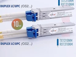 Elfcam-shop Elfcam - 2 Modules SFP 1,25 Gbps LC/UPC Duplex Monomode OS2 1310nm, 10 km, Transceivers Fibre Optique Performants
