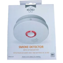 Elro Détecteur De Fumée|Détecteur De Fumée-Détecteur de Fumée Innovant 10 Ans Autonomie Pile Non Remplaçable Capteur Optique Précis 85dB Alarme 3m Protection 40m²