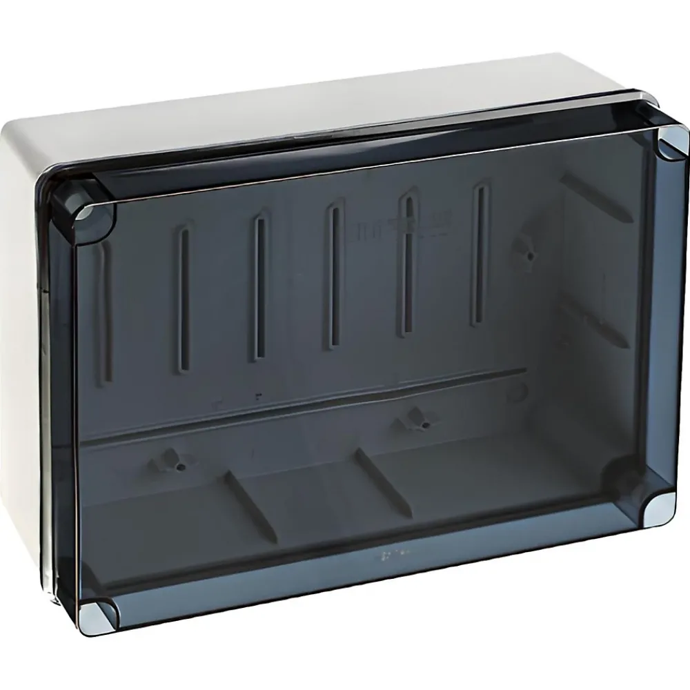 Ide Boîte De Dérivation-Elt322 Boite étanche Ip67 Avec Couvercle Transparent - Bord Lisse - Hxlxp 244x334x133