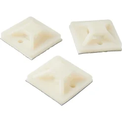 Diall 25 embases adhésives 25 x 25 mm transparent