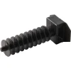 Diall 25 embases de fixation sur maçonnerie pour collier de serrage 9 mm noir