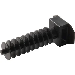 Diall 25 embases de fixation sur maçonnerie pour collier de serrage 9 mm noir