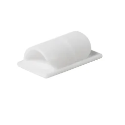 Diall Fixation Et Raccordement Du Câble-4 embases de rangement de câble 5 mm blanc