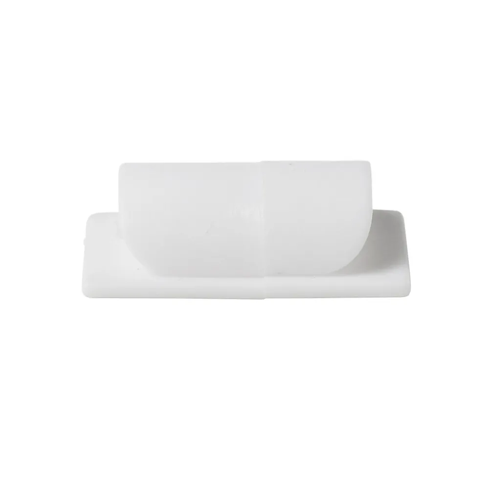 Diall Fixation Et Raccordement Du Câble-4 embases de rangement de câble 5 mm blanc