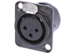Neutrik Câble Et Connectique Audio-Embase XLR 3 points femelle dore type D